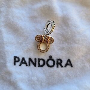 Pandora Minnie Mouse Charm with Red Bow